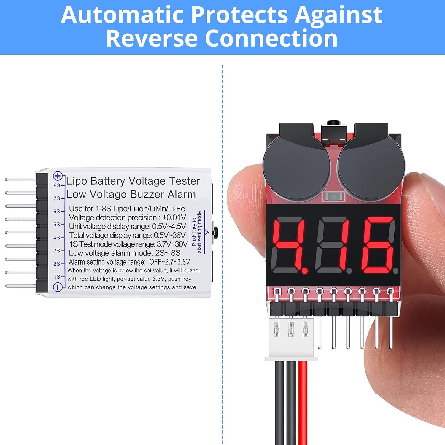 Testeur de tension de batterie - Drone Battery Voltage Checker avis et prix