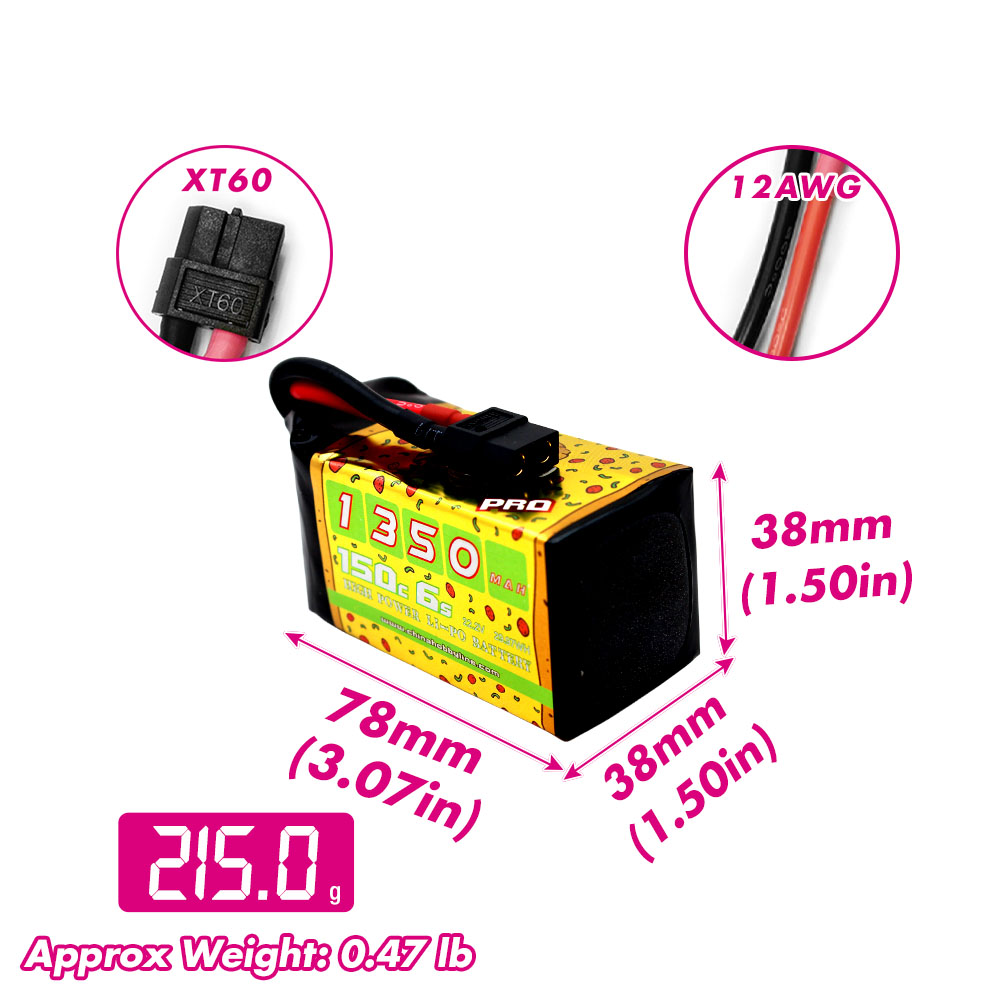 2 batteries Lipo CNHL 6S 22.2V - Drone Battery Plate avis et prix